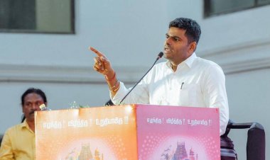 திமுக - வை குறை கூறியும் பி டி ஆரை உயர்த்தியும் பேசிய அண்ணாமலை