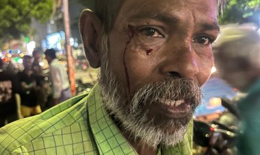 முதியவரை தாக்கிய டாஸ்மாக் ஊழியர்.!