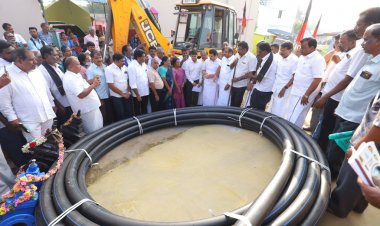 3.22 கோடி மதிப்பில், பிரதான குடிநீர் குழாய்கள் மற்றும் விநியோக குழாய்கள் அமைக்கும் பணி.!