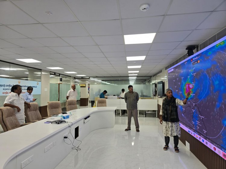 பெஞ்சால் புயல் புதுச்சேரி,விழுப்புரம்,கடலூர் பகுதிகளிள் நிலை கொண்டுள்ளது - வானிலை ஆய்வு மைய்யம்