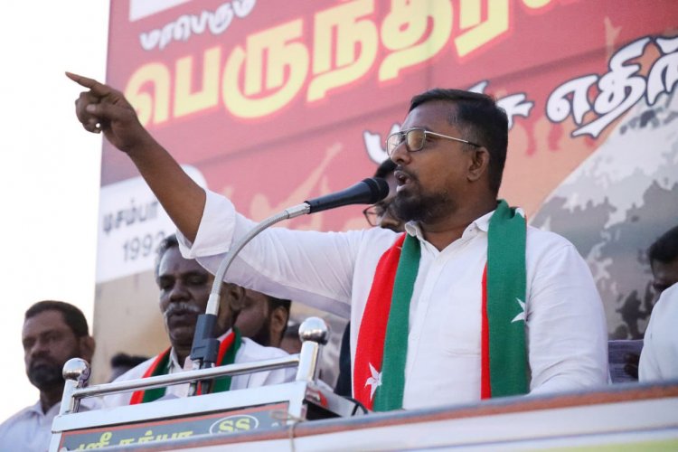 பாபர் மசூதி இடிப்பு நாளை கண்டித்து எஸ் டி பி ஐ ஆர்ப்பாட்டம். !