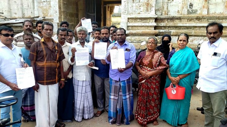 தஞ்சாவூர் மாவட்டத்தில் வாடகைதாரர்கள் வெளிநடப்பு செய்ததால் பரபரப்பு.!