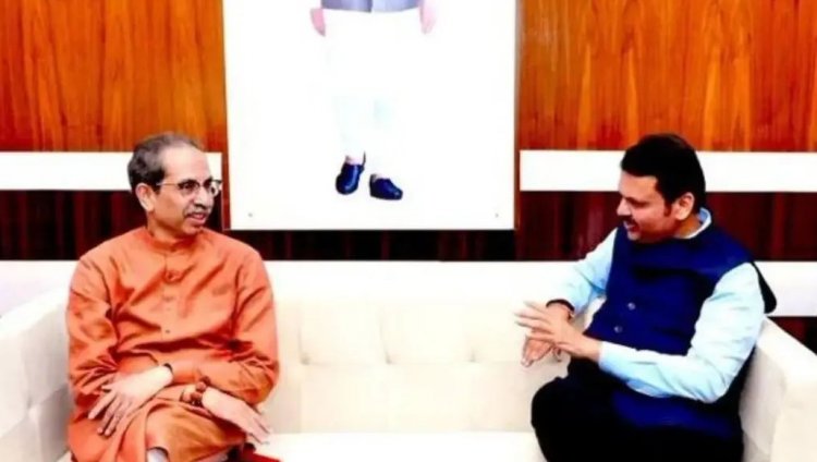 நாக்பூரில் முதலமைச்சர் பட்னாவிஸுடன் சிவசேனா உத்தவ் தாக்கரே சந்திப்பு.!