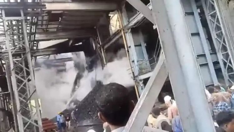 மேட்டூர் அனல் மின் நிலையத்தில் சிக்கி இருவர் பலி.! மீதமுள்ளவர்களை தேடும் பணியில். !
