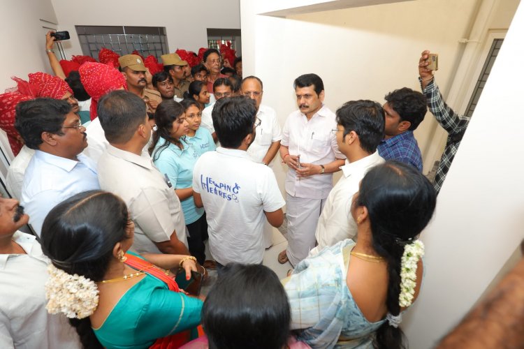 1.40 கோடி மதிப்பில் கட்டப்பட்டுள்ள கட்டிடத்தை திறந்து வைத்தார் அமைச்சர் செந்தில் பாலாஜி.!