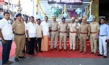 புறக்காவல் சாவடிகளை திறந்து வைத்த மாவட்ட காவல் கண்காணிப்பாளர். !