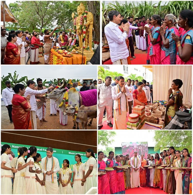 திருச்சியில் விவசாயிகளுடன் பொங்கல் தினத்தை கொண்டாடிய ஆளுநர்.!