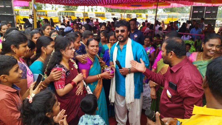 பொங்கல் சங்கமம் திருவிழா காமெடி நடிகர் ஆதவன் பங்கேற்பு.!
