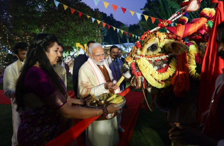 தமிழில் பொங்கல் வாழ்த்து கூறிய பிரதமர் நரேந்திர மோடி.!