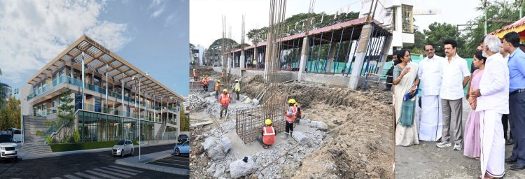 3.93 ஏக்கர் பரப்பளவில் ரூ. 53.50 கோடி மதிப்பீட்டில் அமைக்கப்பட்டுள்ள சர்வதேச தரத்திலான வண்ண மீன்கள் வர்த்தக மையம்.!