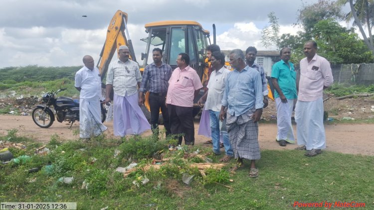 செய்தியின் எதிரொலியாக மல்லிப்பட்டினம் அங்கன்வாடி அருகே உள்ள குப்பைகள் அகற்றம்.!