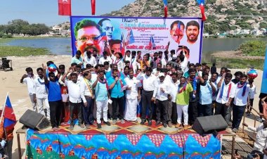 விடுதலை சிறுத்தைகள் கட்சி சார்பில் தமிழக அரசை கண்டித்து மாபெரும் கண்டனம் ஆர்ப்பாட்டம்.!