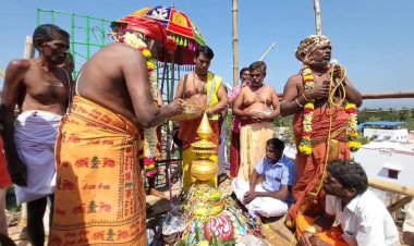 நத்தம் அருகே ஊராளிபட்டியில் முத்தாலம்மன் கோயில் கும்பாபிஷேக விழா.!
