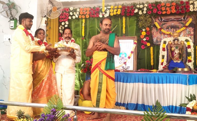 பாபநாசத்தில் ஸ்ரீ சீனிவாச பத்மாவதி தாயார் திருக்கல்யாண உற்சவம்.