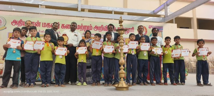 43 வது தென்னிந்திய கராத்தே போட்டியில் துரை மாடன் பள்ளி (சிபிஎஸ்இ) மாணவர்களுக்கு சிறப்பு கிராண்ட் சாம்பியன் பரிசு .!