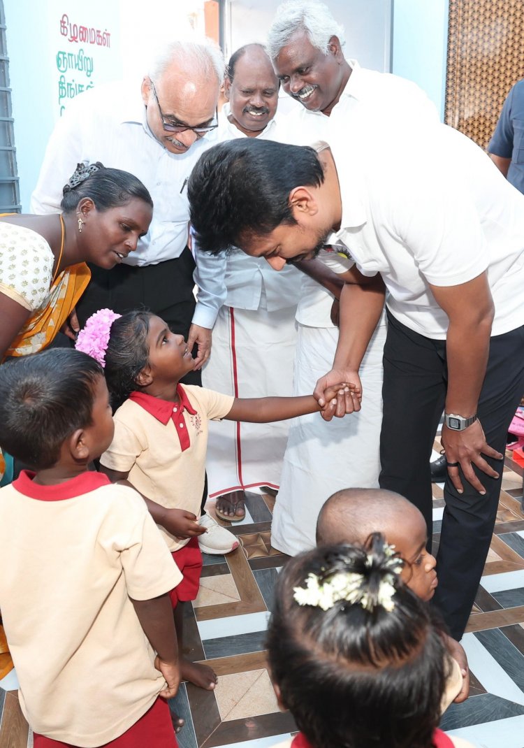 திருவாரூரில் அங்கன்வாடிகளில் துணை முதலமைச்சர் திடீர் ஆய்வு.!