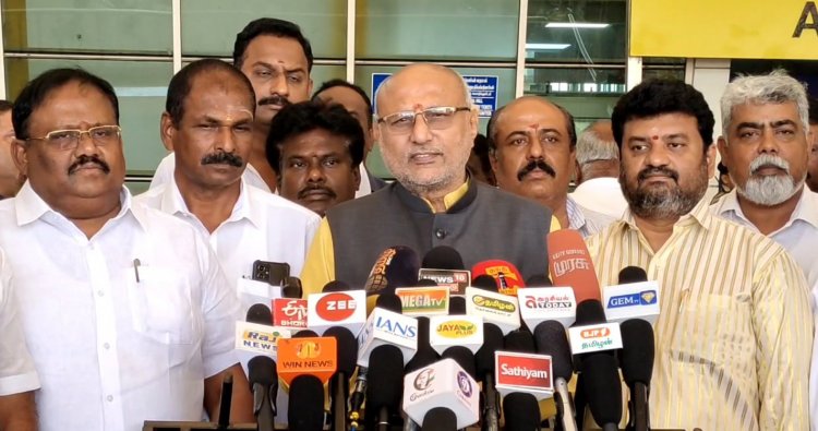 தேசிய உணவு மட்டுமே தமிழகத்தின் நலனைக் காக்கும் என மும்மொழி குறித்து ஆளுநர் சி.பி.ராதாகிருஷ்ணன்