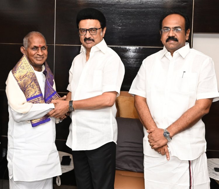லண்டன் சென்று வந்த இசைஞானி இளையராஜாவை பாராட்டிய முதலமைச்சர். !