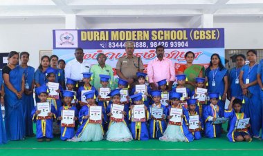 துரை மார்டன் (சிபிஎஸ்இ) பள்ளியில்  முப்பெரும் விழா கொண்டாடப்பட்டது.!