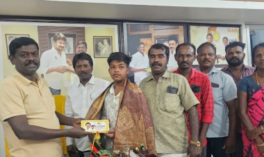 இந்தோனேசியாவில் நடைபெறும் ஸ்கேட்டிங் போட்டிக்கு செல்லும் மாணவனுக்கு நிதி உதவி.!