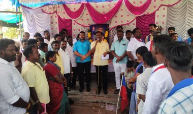 விடுதலை சிறுத்தைகள் கட்சி சார்பில் கண்டன ஆர்ப்பாட்டம்..!