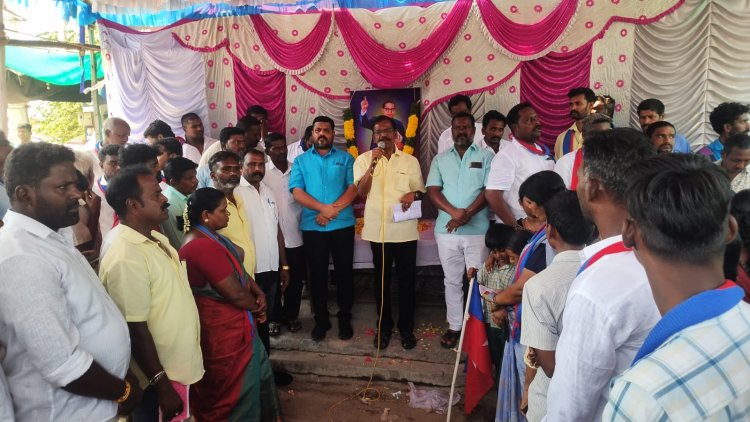 விடுதலை சிறுத்தைகள் கட்சி சார்பில் கண்டன ஆர்ப்பாட்டம்..!
