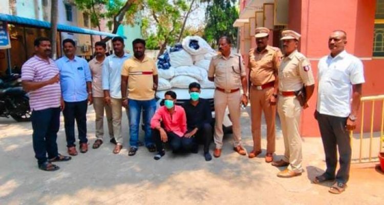 ஒரு டன் குட்கா மற்றும் பான் மசாலா பொருட்களை பறிமுதல் செய்த போலீசார்