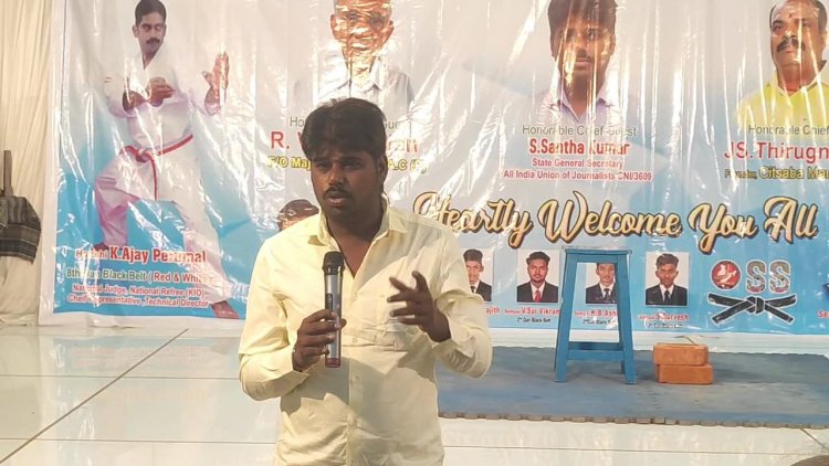 பள்ளிகரணையில் கராத்தே பயிற்சி பெற்ற மாணவர்களுக்கு 25 வது கராத்தே பிளாக் பெல்ட் வழங்கும் நிகழ்ச்சி .!