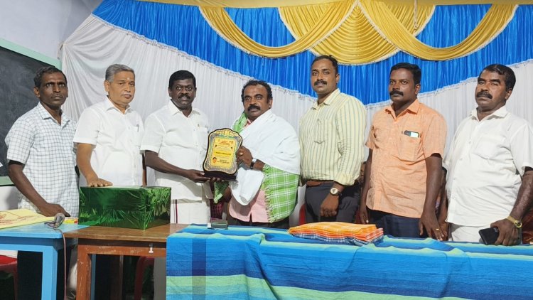 தமிழ்நாடு தொடக்கப்பள்ளி ஆசிரியர் மன்றம் சார்பில் பணி நிறைவு பெற்ற ஆசிரியர்களுக்கு பாராட்டு விழா .!