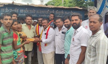 தமிழக வெற்றிக் கழகத்தின் சார்பில் ஆயிரம் ஏழை எளிய மக்களுக்கு மதிய உணவு.!