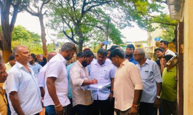 குற்றாலம் பேரூராட்சி இடத்தில் வேலி போட முயற்சி.!