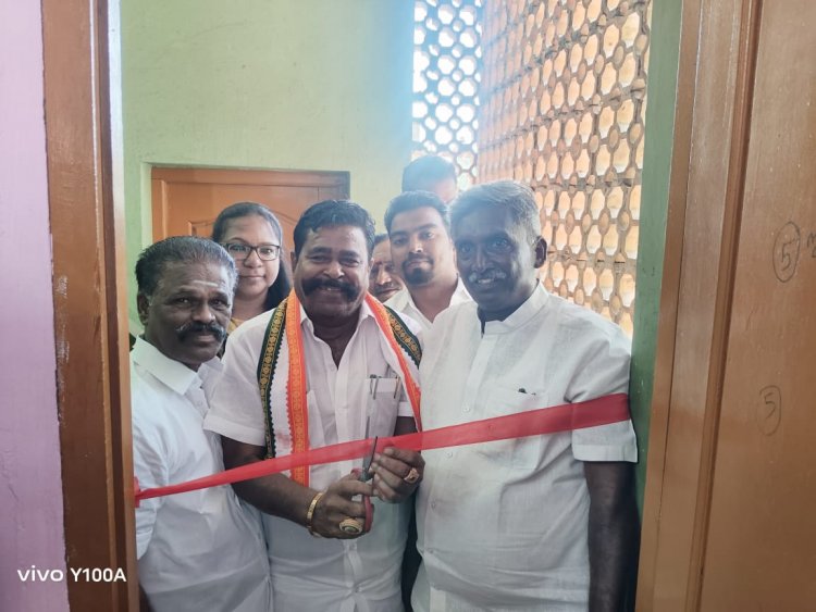 காங்கிரஸ் தொழிலாளர் யூனியன் அலுவலகத்தை திறந்து வைத்த எம்.எல்.ஏ.!
