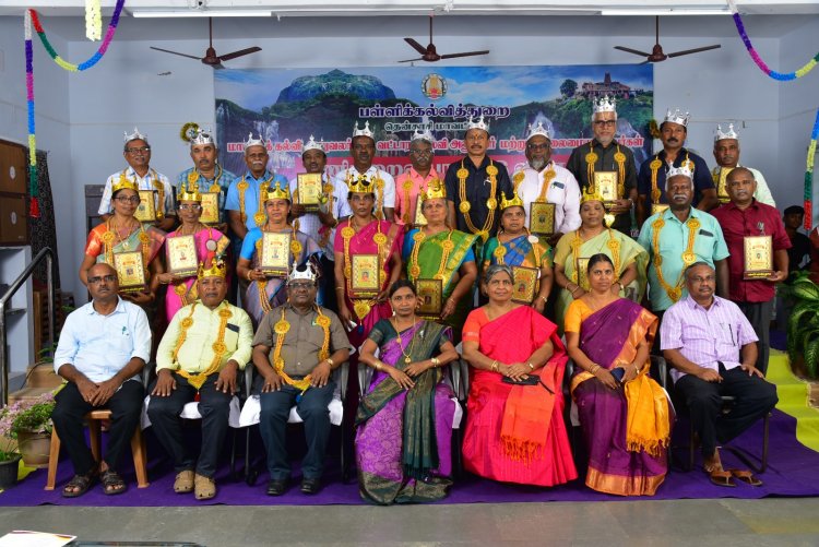 தென்காசியில் பணி நிறைவு பாராட்டு விழா .!