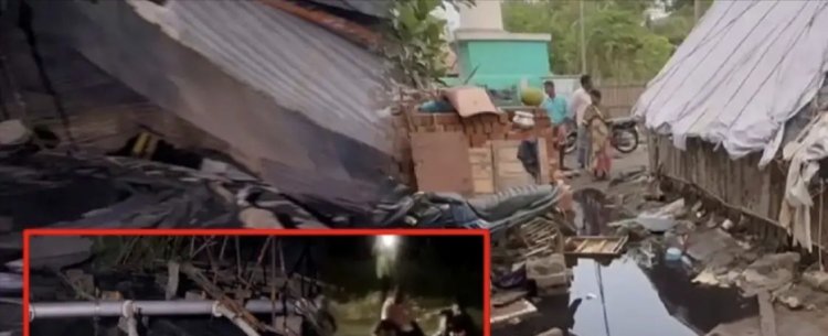 சாயத் தொழிற்சாலையின் கழிவு நீர் தொட்டி வெடித்து ஊருக்குள் வெள்ளம் புகுந்ததால் 20 ற்கும் மேற்பட்டோர் பாதிப்பு.!