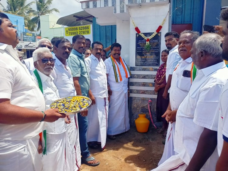 சட்டமன்ற உறுப்பினர் தொகுதி மேம்பாட்டு நிதியில் மின்விசை பம்புவுடன் கூடிய தண்ணீர் தொட்டி திறப்பு விழா.!