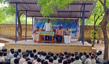 கடையம் வீர உலகம்மாள் நடுநிலை பள்ளியில் செம்மொழி தின விழா .!
