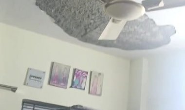 தமிழ்நாடு நகர்ப்புற வாழ்விட மேம்பாட்டு வாரிய குடியிருப்பில் வீட்டின் மேற்ப்பூச்சு பெயர்ந்து விழுந்து விபத்து. !