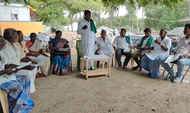 சாமந்தமலை கிராமத்தில் நடைபெற்ற தமிழக விவசாயிகள் சங்கத்தின் நிர்வாகிகளின் ஆலோசனைக் கூட்டம்.!