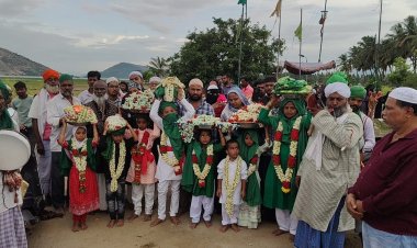 ஜச்சா பீ  தர்காவில் 19-ம் ஆண்டு மொகரம் விழாவினையொட்டி சந்தனக்குடம் ஊர்வலத்துடன் கொடியேற்று விழா .!