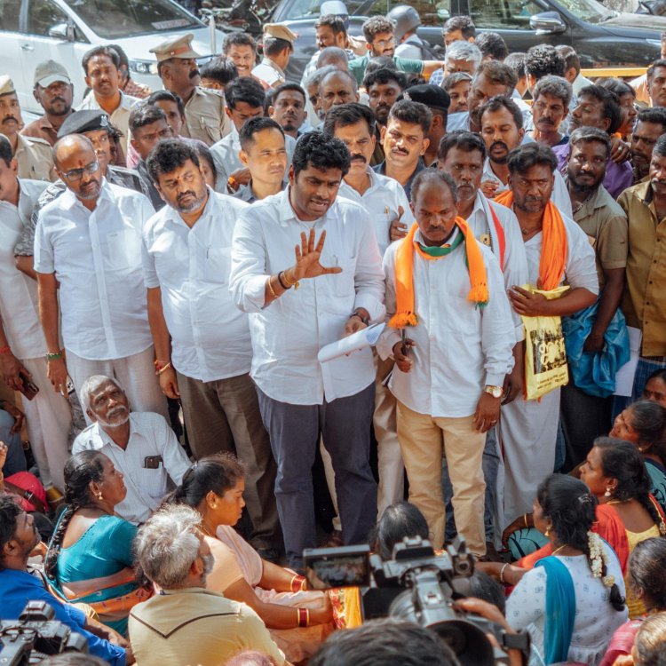 கோவையில் தூய்மைபப் பணியாளர்கள் போராட்டத்திற்கு அண்ணாமலை ஆதரவு. !