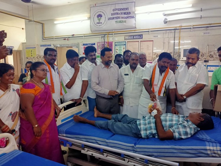 தென்காசியில் காங்கிரஸ் சார்பில் ராகுல் காந்தி 55 வது பிறந்தநாள் நிகழ்ச்சி .!
