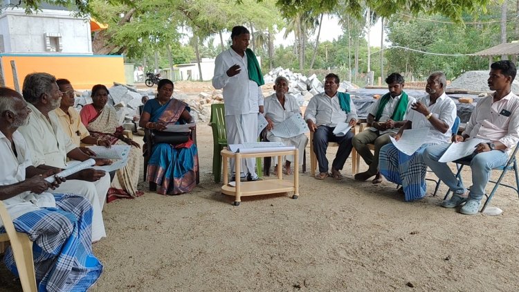 சாமந்தமலை கிராமத்தில் நடைபெற்ற தமிழக விவசாயிகள் சங்கத்தின் நிர்வாகிகளின் ஆலோசனைக் கூட்டம்.!