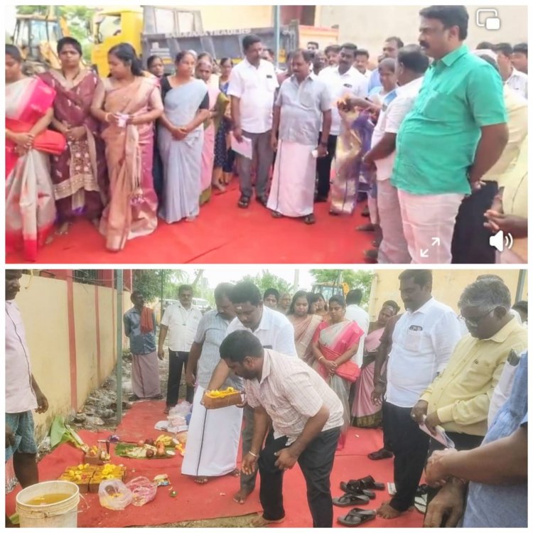 வேங்கைவாசல் ஊராட்சியில் நமக்கு நாமே திட்டத்தின் கீழ் ரூபாய் 2.53 கோடி மதிப்பீட்டில் சாலை மற்றும் மழைநீர் மூடு கால்வாய் .!