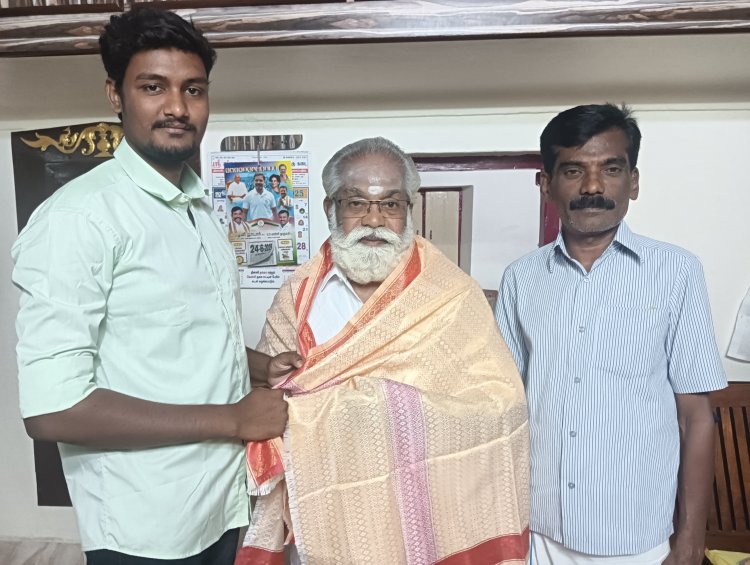 இளைஞர் காங்கிரஸ் துணைத் தலைவர் ஓபிசி அணி தலைவரை சந்தித்து வாழ்த்துப் பெற்றார்.!