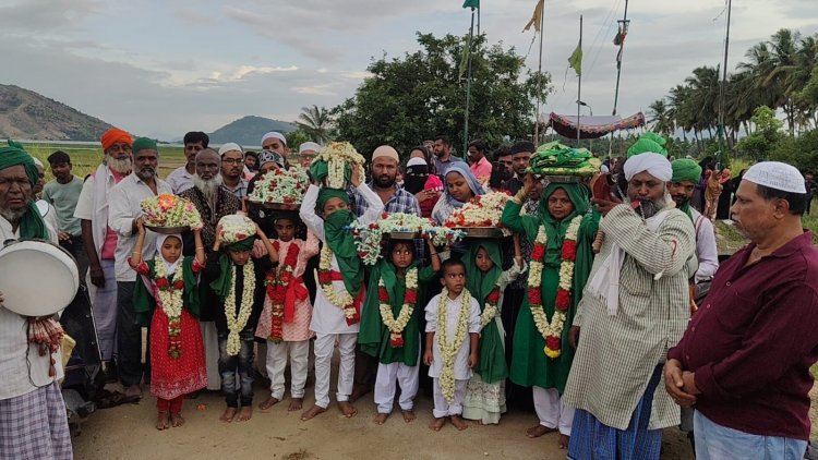 ஜச்சா பீ தர்காவில் 19-ம் ஆண்டு மொகரம் விழாவினையொட்டி சந்தனக்குடம் ஊர்வலத்துடன் கொடியேற்று விழா .!