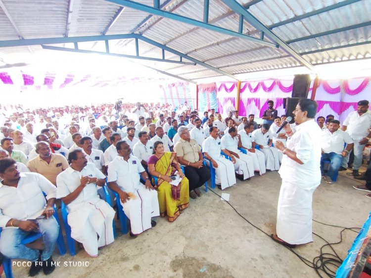 ஓரணியில் தமிழ்நாடு" உறுப்பினர்கள் சேர்க்கைக்கான பயிற்சி பாசறை கூட்டம் .!