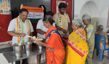 தேசிய மக்கள் கட்சியின் மாநில தலைவர் சினிவாசன் பிறந்தநாள் விழா, முதியோர் விடுதியில் காலை உணவு. !