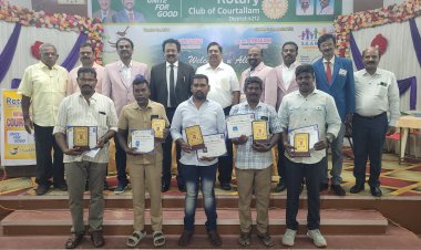 குற்றாலம் ரோட்டரி சங்க நிர்வாகிகள் பதவியேற்பு..!