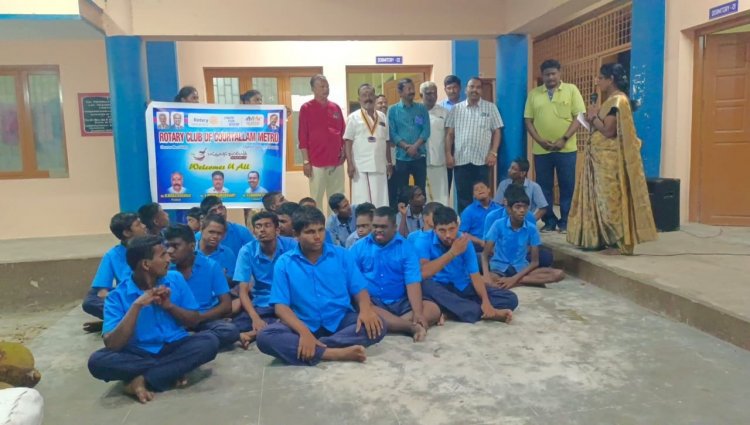 மனவளர்ச்சி குன்றிய மாணவர்களுக்கு நிதி உதவி  .!