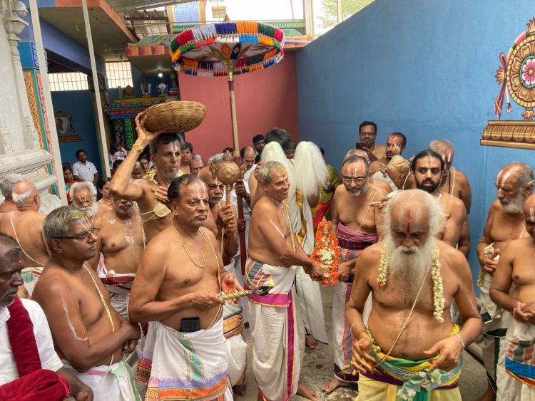 ஸ்ரீ சென்னராய சுவாமி திருக்கோயிலில் ஸ்ரீ வேதாந்த தேசிகரின் மூலவர் மற்றும் உற்சவமூர்த்திகள் பிரதிஷ்டை வைபவம்.!